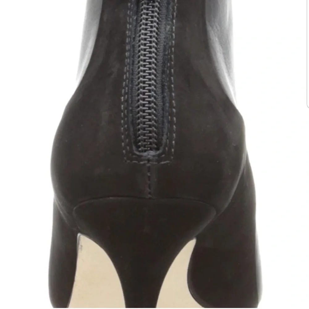 Loeffler Randall Reese Black Suede /Leather Ankle‎ Boot Size 8
